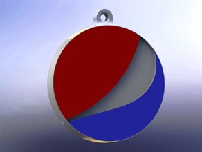 pepsi keychain ask more keychains logo 3d print model - Mito3D