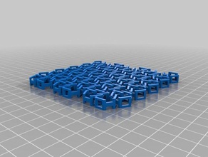 il mio personalizzato hohoho tessuto - hexagonal chain mail v3 arredamento su misura 3d print model - Mito3D
