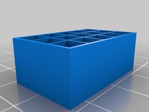 customizable cubby holes aka pigeon organization battery holder box hole customizer 3d print model - Mito3D