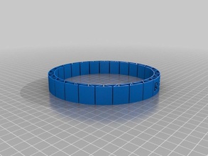 pulsera rebeca v2 les bracelets personnalisé 3d print model - Mito3D