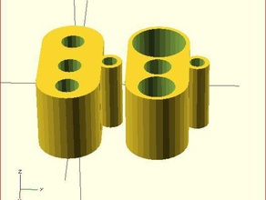 fixed sds drill bit holder parametric openscad functions tool holders boxes 3d print model - Mito3D