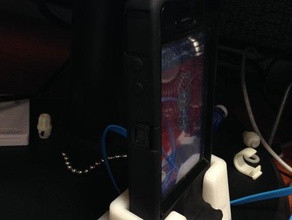 iphone 4 4s w otterbox ricarica audio stand telefono cellulare il caricabatterie 3d print model - Mito3D