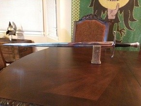 point balance sword stand decor 3d print model - Mito3D