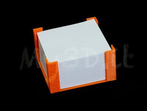 notlar bir kağıt parçası sahibi organizasyon kutusu kap masaüstü tutucu 3d print model - Mito3D