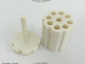 pen holder cylinder 3d print model - Mito3D