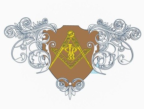 oriental 33 crest signs & logos freemason masonry ol33 3d print model - Mito3D