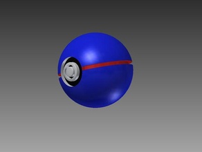 pokeball accessoires de jeu 3d génial la balle pokemon chiffres jouet 3d print model - Mito3D