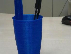 tampa de caneta bic porta-lápis office 3d print model - Mito3D