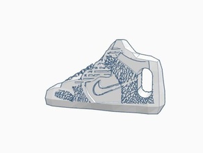 nike dunk high keychain keychains miniature sb shoe shoes sneaker sneakers 3d print model - Mito3D