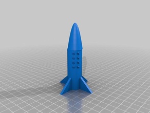 rocket ship roids 3d-drucken 3d print model - Mito3D