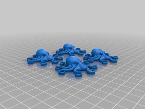 taller octopus remix toys & games octopi silly toy 3d print model - Mito3D
