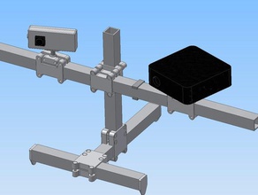 fixed mount 3d scanner parts beamer tripod webcam 3d print model - Mito3D