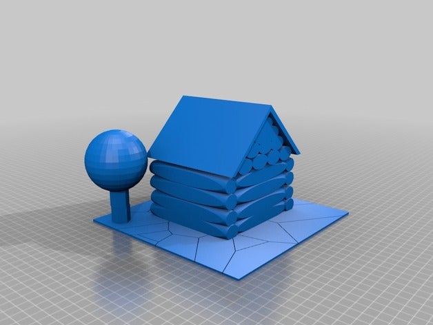 maison de bois L'impression 3d 3D print model - Mito3D