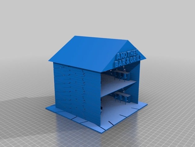 outro bar grill A impressão 3d 3D print model - Mito3D