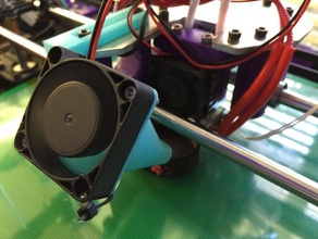 rigidbot capa de adaptador ventilador Impresora 3d las piezas 3d print model - Mito3D