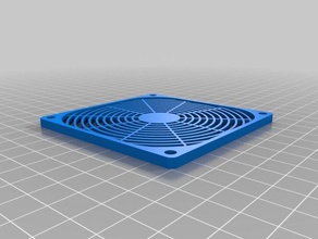 fan grille 3d printer accessories customized 3d print model - Mito3D