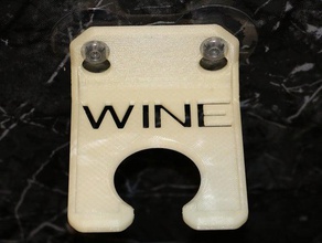 novità bagno bicchiere di vino titolare regalo porta vetro relax ventosa supporto del 3d print model - Mito3D