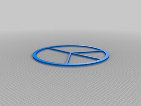 peace pendant signs & logos customized 3d print model - Mito3D