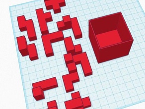 tetris cubo i puzzle 3d print model - Mito3D