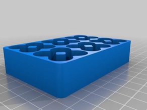 battery tray 24 aa batteries organization customized 3d print model - Mito3D