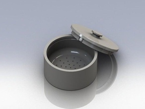 shaving bowl lid bathroom brush 3d print model - Mito3D