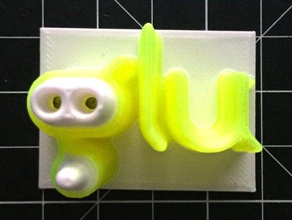 glu logo les signes et logos 3d print model - Mito3D