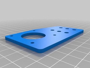 v-slot nema 17 offset mounting plate engineering openbuilds vslot 3d print model - Mito3D