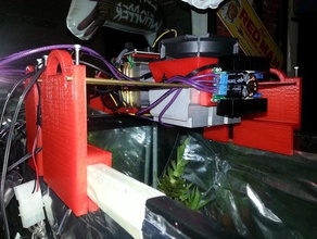 il carro armato di pesce led montaggio driver hardware staffe fai da te serbatoio 3d print model - Mito3D