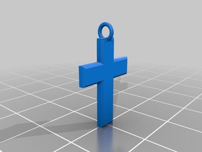 cruz simples pendente os acessórios a de jesus assim 3d print model - Mito3D