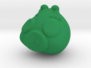 green piggy 3 people angrybird angrybirds angry birds pig 3d print model - Mito3D