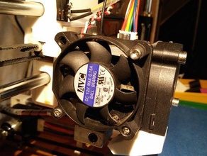 prusa i3 fan holder adapter 50mm 3d printer parts 3d print model - Mito3D
