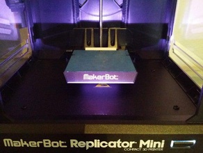 replicator mini - dust hider 3d printer accessories hide led 3d print model - Mito3D