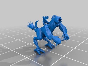 daughter yet another spore monster creatures chaos daemon spawn warhammer 40k 3d print model - Mito3D