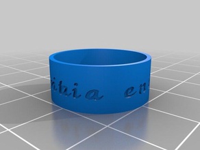 mike customized ring rings 3d print model - Mito3D