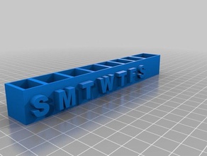 pill sorter 3d printing countertopchallenge medication 3d print model - Mito3D