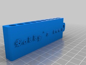 bobby's tees golf tee carrier sport & outdoors customized 3d print model - Mito3D