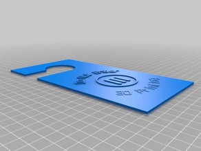 dont enter 3d printing door hanger signs & logos customized 3d print model - Mito3D