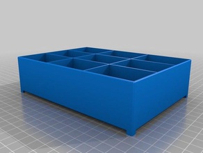 my customized removable compartment professional organizer organization 3d print model - Mito3D