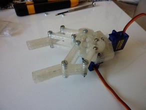 mini servo da garra placa outros destaque openscad rc robô robótica 3d print model - Mito3D