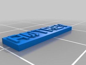 mi nombre personalizado plate2 La impresión en 3d 3d print model - Mito3D
