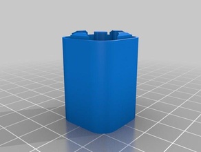 caja de la batería inferior vacío - lleno los contenedores personalizado 3d print model - Mito3D
