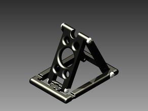 folding pocket tablet phone stand mobile collapsible portable 3d print model - Mito3D