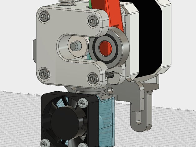 e3d v6 doğrudan sürücü 2 solidoodle monte edin 3d yazıcı parçaları sd2 3D print model - Mito3D