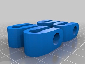 reforzada-bar-clamp-4pack Impresora 3d de las piezas abrazaderas barra la abrazadera i2 prusa 3d print model - Mito3D