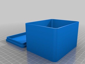 meu personalizados arredondado caixa de tan recipientes personalizado 3d print model - Mito3D