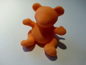 fuzzy orso animali teddy bear 3d print model - Mito3D
