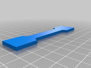 my customized parametric flat tensile specimen engineering 3d print model - Mito3D