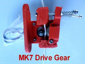 direct drive bowden extruder 3mm mk7 style hobbed pulley bearing 608zz 3d printer extruders 3d print model - Mito3D