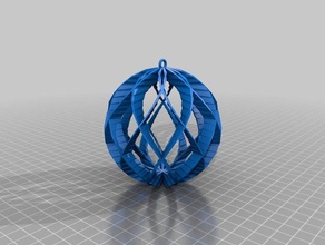 spirale de la sphère ornement 9 décor personnalisé 3d print model - Mito3D