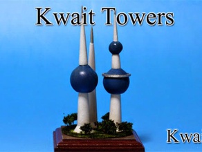 kuwait towers buildings & structures 3d print model - Mito3D